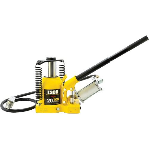 Cric bouteille de s&eacute;rie Pro "Shorty", 20 tonne(s), Air comprim&eacute;/hydraulique, 12-5/8" Hauteur &eacute;lev&eacute;e WestPier