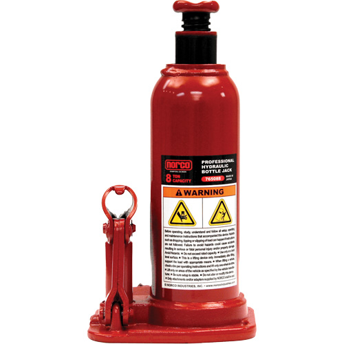Professional Hydraulic Bottle Jack, 8 Ton(s), 18-3/4" Raised Height WestPier