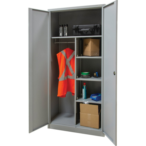 Combination Storage Cabinet, 36" W x 18" D x 72" H, Grey WestPier