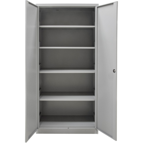 Armoires de rangement Hi-Boy, Acier, 4 Tablettes, 72" h x 36" la x 18" P, Gris WestPier