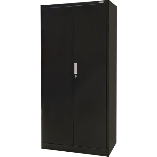 Armoire de rangement Hi-Boy, Acier, 4 Tablettes, 72" h x 36" la x 18" P, Noir WestPier
