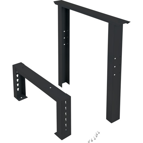 Industrial Duty Leg for Workbench, Steel, 24" D x 34" H, Single WestPier
