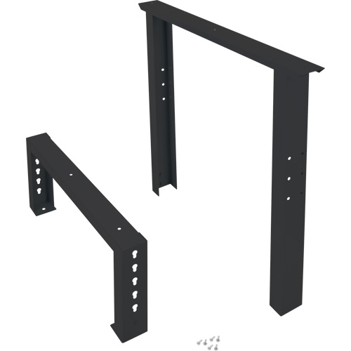 Pattes d'&eacute;tabli pour service industriel, Acier, 30" p x 34" h, Simple WestPier