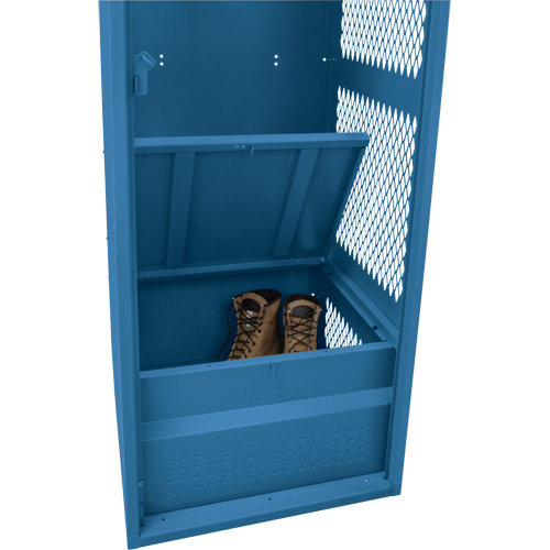 Casier pour &eacute;quipement, Acier, 24" la x 18" p x 72" h, Bleu fonc&eacute; WestPier