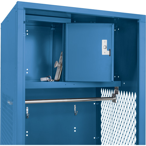 Casier pour &eacute;quipement, Acier, 24" la x 18" p x 72" h, Bleu fonc&eacute; WestPier