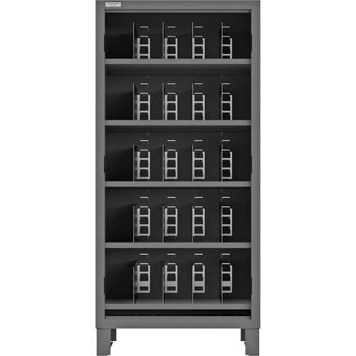 Armoire robuste &agrave; façade ouverte avec s&eacute;parateurs, Acier, 0 tiroirs, 36" x 24" x 78", Gris WestPier