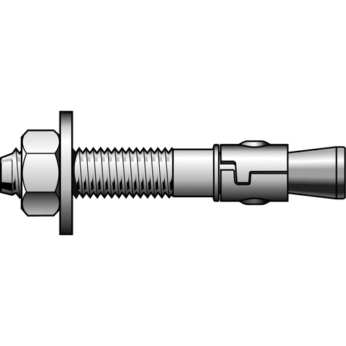 Stainless Steel Power Stud Wedge Anchors, Stainless Steel, 3/8" x 2-1/4" WestPier