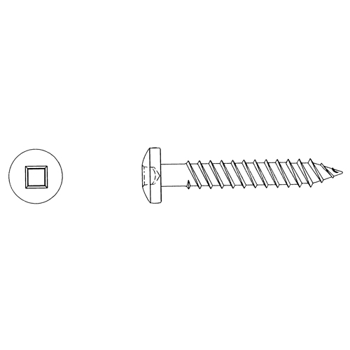 Round Head Wood Screws, #10 x 3" L, Zinc Plated WestPier