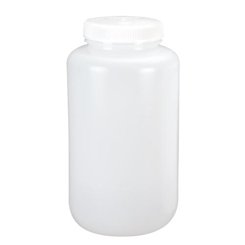 Wide-Mouth Bottles, Round, 1/2 gal., Plastic WestPier