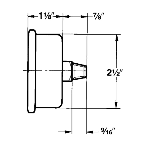 Manom&egrave;tres,  2-1/2", 30" Hg-0" Vac, Fixation inf&eacute;rieure, Analogique rempli de liquide WestPier