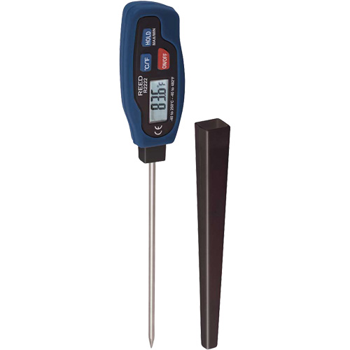 R2222 Stem Thermometer with Calibration Certificate, Contact, Digital, -40-482°F (-40-250°C) WestPier