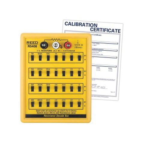 Boîte &agrave; d&eacute;cades de r&eacute;sistance avec certificat de calibration WestPier