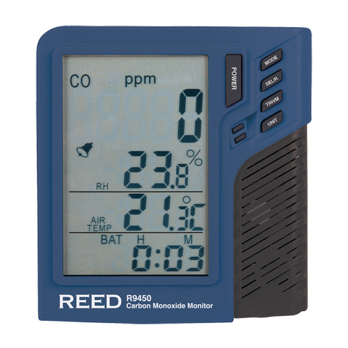 Compteur de monoxyde de carbone avec temp&eacute;rature et humidit&eacute; WestPier