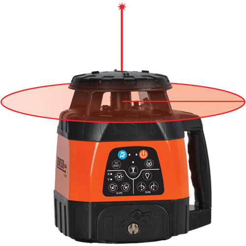 Red Beam Self-Leveling Horizontal & Vertical Rotary Laser, 200' (60 m), 635 Nm WestPier