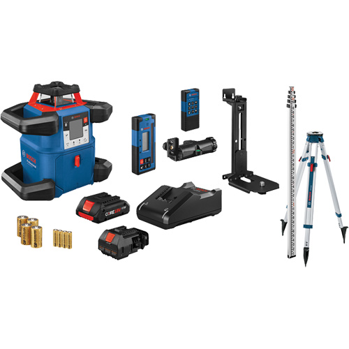 Revolve4000 Connected Self-Leveling Horizontal/Vertical Rotary Laser Kit, 4000' (1219.2 m), 635 Nm WestPier