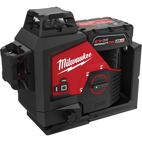 M12 360-Degree 3-Plane Cordless Laser Kit, 125' (38.1 m), 530 Nm WestPier