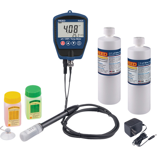pH/mV Meter with Buffer Solution & Power Adapter Kit WestPier