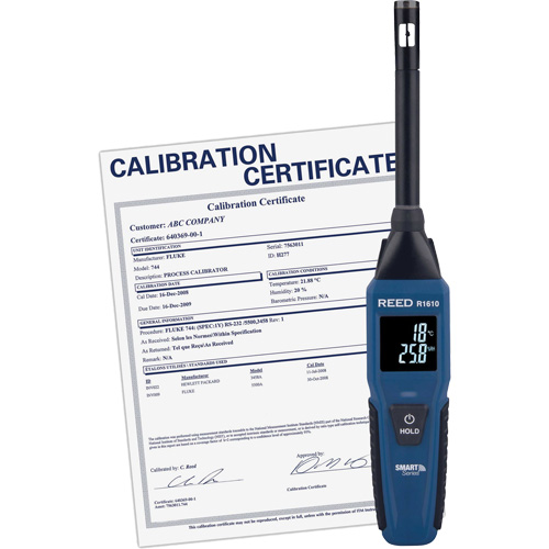 Thermo-hygrom&egrave;tre Bluetooth Smart Series avec certificat de calibration, 0,0% - 100% RH, -4°- 140° F (-20° - 60° C) WestPier