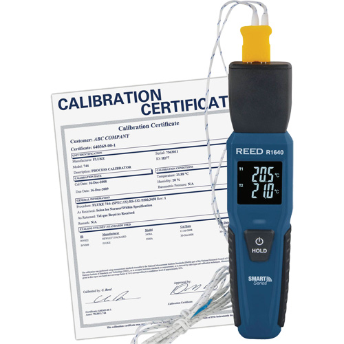 Thermom&egrave;tre &agrave; thermocouple Blueetooth Smart Series avec certificat de calibration, Contact, Num&eacute;rique, -328-2501°F (-200-1372°C) WestPier