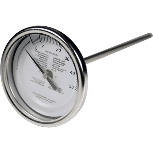 5" Maple Syrup Stem Thermometer, Contact, Analogue WestPier