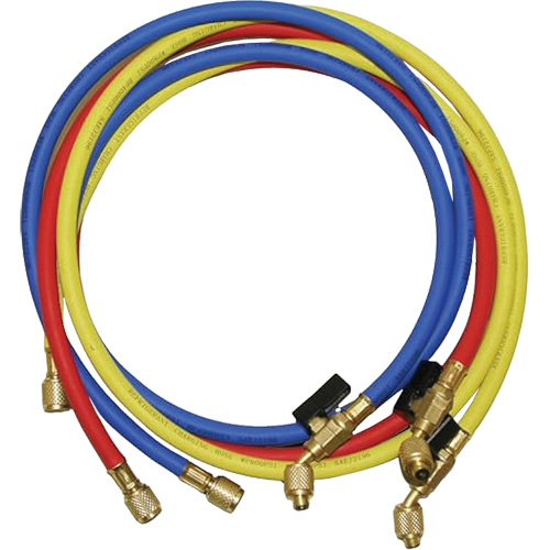 Ball Valve Refrigerant Charging Hoses with 1/4" SAE fittings WestPier