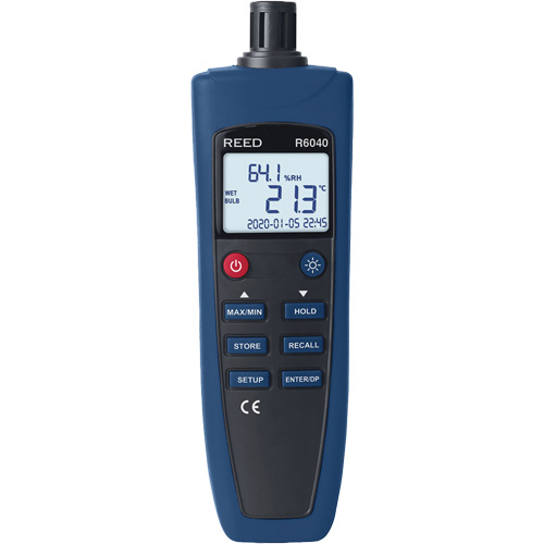 Psychrometer/Thermo-Hygrometer, 0% - 99.9% RH, -4°- 158° F ( -20° - 70° C ) WestPier