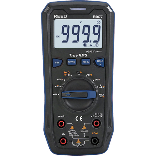 True RMS 1000V Digital Multimeter, AC/DC Voltage, AC/DC Current WestPier