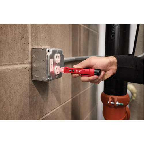 D&eacute;tecteur de tension avec DEL et testeur de prise DDFT, 50 V - 1000 V, Alerte Affichage & son WestPier
