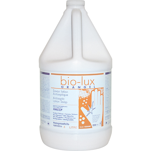 Savon liquide antimicrobien Orangel Bio-Lux , Liquide, 4 L, Parfum&eacute; WestPier