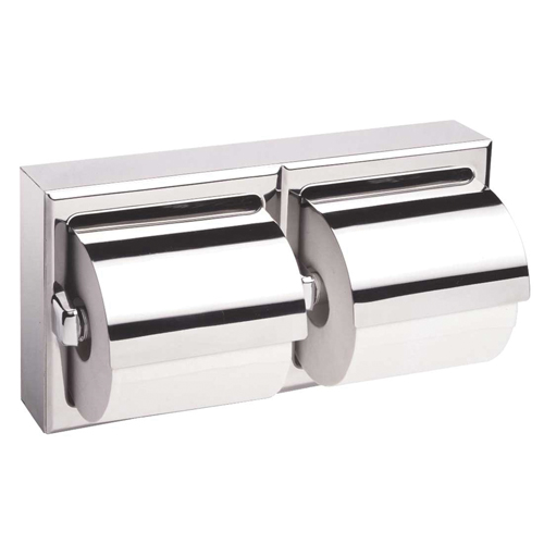 Two-Roll Toilet Paper Dispenser with Hoods, Multiple Roll Capacity WestPier
