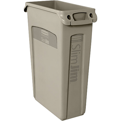 Slim Jim&reg; Container with Venting Channels, Plastic, 23 US gal. WestPier