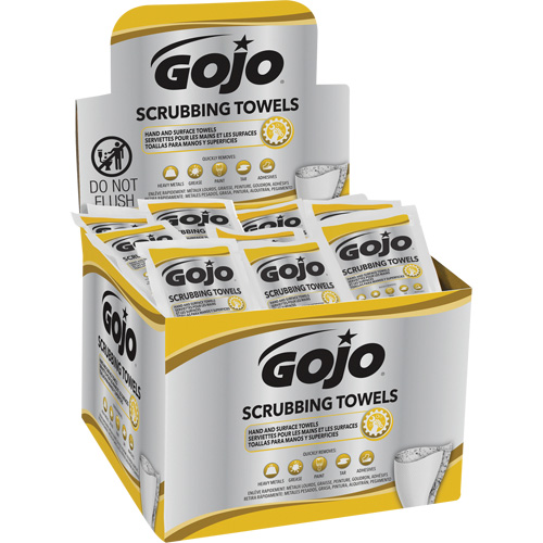 Scrubbing Towels, 80 Wipes, 12-1/4" x 10-1/2" WestPier