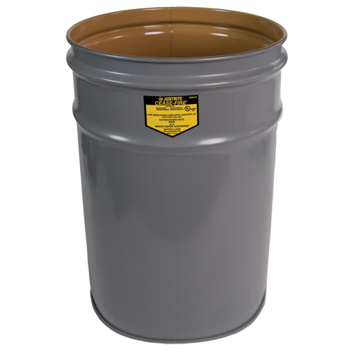 Cease-Fire&reg; Grey Smoking Receptacle Drum WestPier