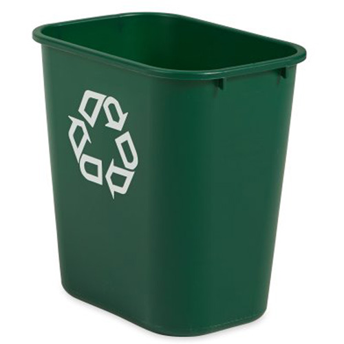 Corbeille moyenne pour le recyclage, De bureau, Plastique, 28 pintes US WestPier