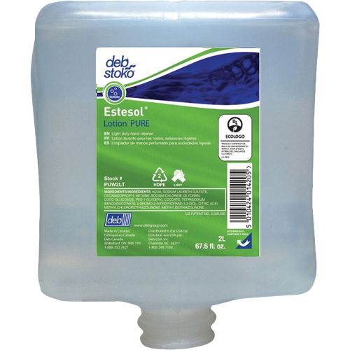 Nettoyant l&eacute;ger et pure pour les mains Estesol, Cr&egrave;me, 2 L, Recharge, Fraîcheur WestPier