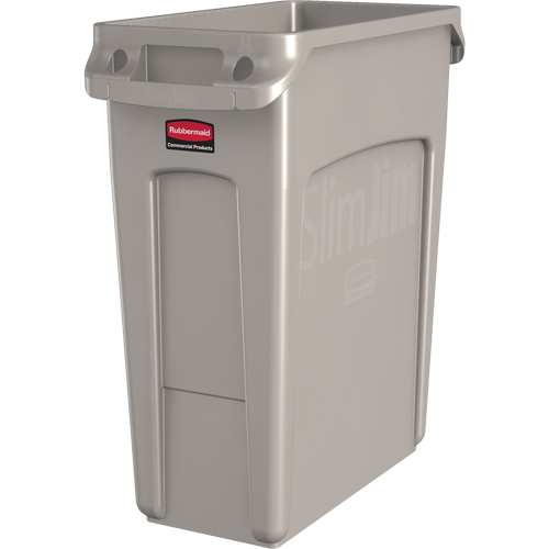 Slim Jim&reg; Vented Containers, Deskside, Polyethylene, 16 US gal. WestPier