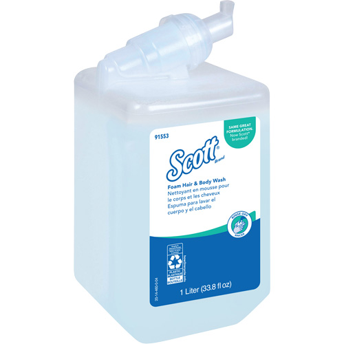 Scott&reg; Pro Foam Hair & Body Wash, 1000 ml, Fresh Scent, Bottle WestPier