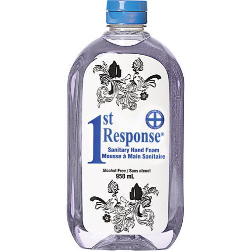 1st Response&reg; Sanitary Hand Foam, Liquid, 950 ml, Bottle, Unscented WestPier
