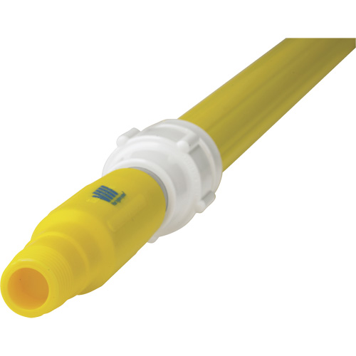 Manche de brosse pour plateforme, Brosse/Support &agrave; tampon, Jaune, T&eacute;lescopique, 62"-113" lo WestPier