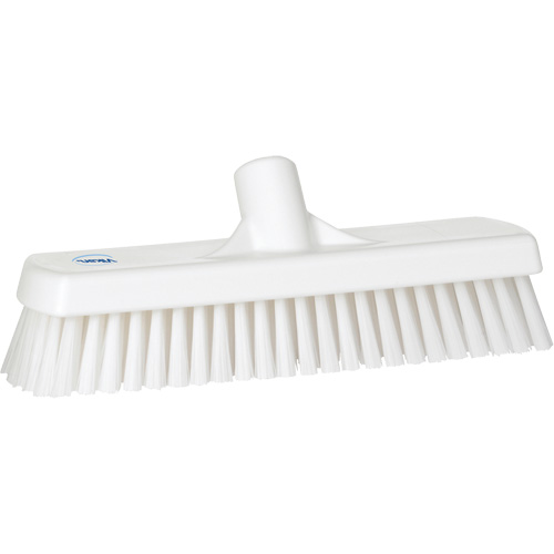Brosse &agrave; r&eacute;curer pour planchers et murs, Crins Ferme, 12", Polyester, Blanc WestPier