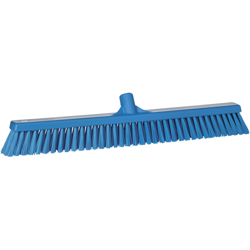 Balai-brosse &agrave; soies combin&eacute;es, Crins Cors&eacute;/Fin, 24", Polyester, Bleu WestPier