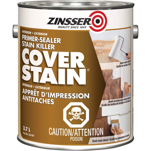 Cover Stain&reg; Oil-Base Primer Sealer, 3.7 L, Gallon, White WestPier
