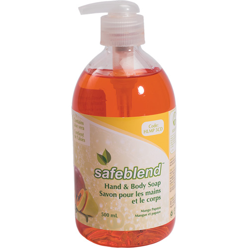 Savon pour les mains & le corps, 500 ml, Mangue papaye, Bouteille WestPier