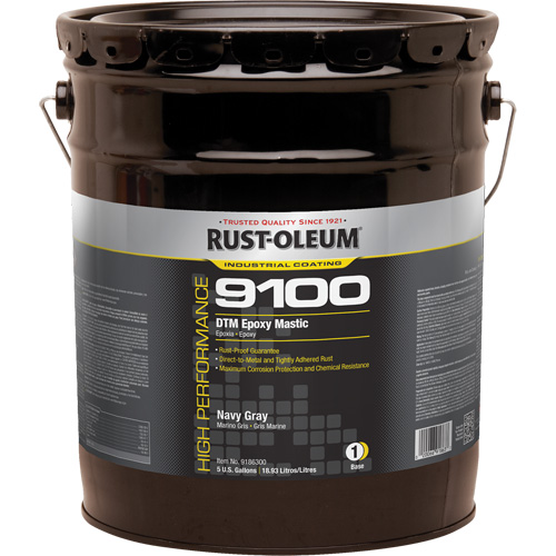 9100 System DTM Epoxy Mastic Base, Navy Grey, 5 gal., Pail WestPier