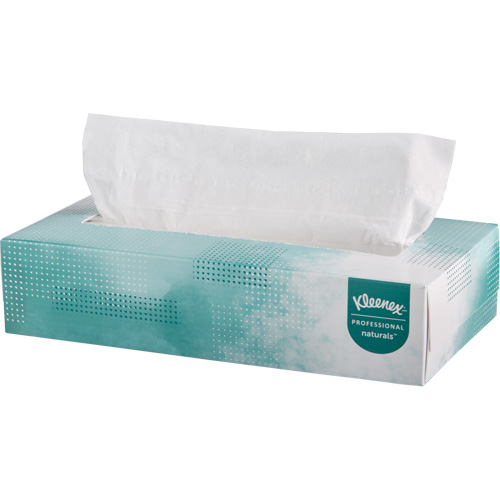Kleenex&reg; Naturals Facial Tissues, 2 Ply, 8.4" L x 8" W, 125 Sheets/Box WestPier
