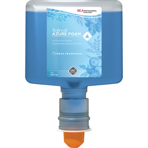 Savon &agrave; mains Refresh Azure, Mousse, 1,2 L, Parfum&eacute; WestPier