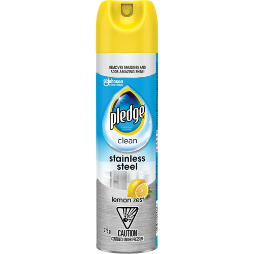 Pledge&reg; Stainless Steel Cleaner, 275 g, Aerosol Can WestPier