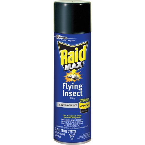 Raid&reg; Max&reg; Flying Insect Killer, 500 g, Aerosol Can, Solvent Base WestPier