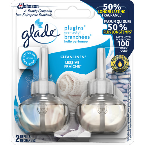 Glade&reg; PlugIns&reg; Scented Oil Refills, Clean Linen&reg;, Cartridge WestPier