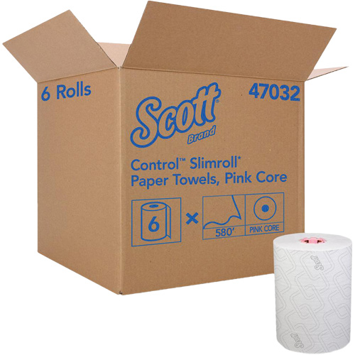 Scott&reg; Slimroll* Hard Roll Towel, 1 Ply, Standard, 580' L WestPier